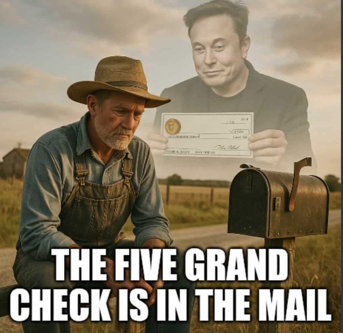 LIBERALAF4EVER's tweet photo. @ImBreckWorsham @POTUS And don't forget Trump's and Elon's other failed promise:

the DOGE refund checks...

#TrumpIsTheWorstPresidentInUSHistory https://t.co/PeEtCaGdvH