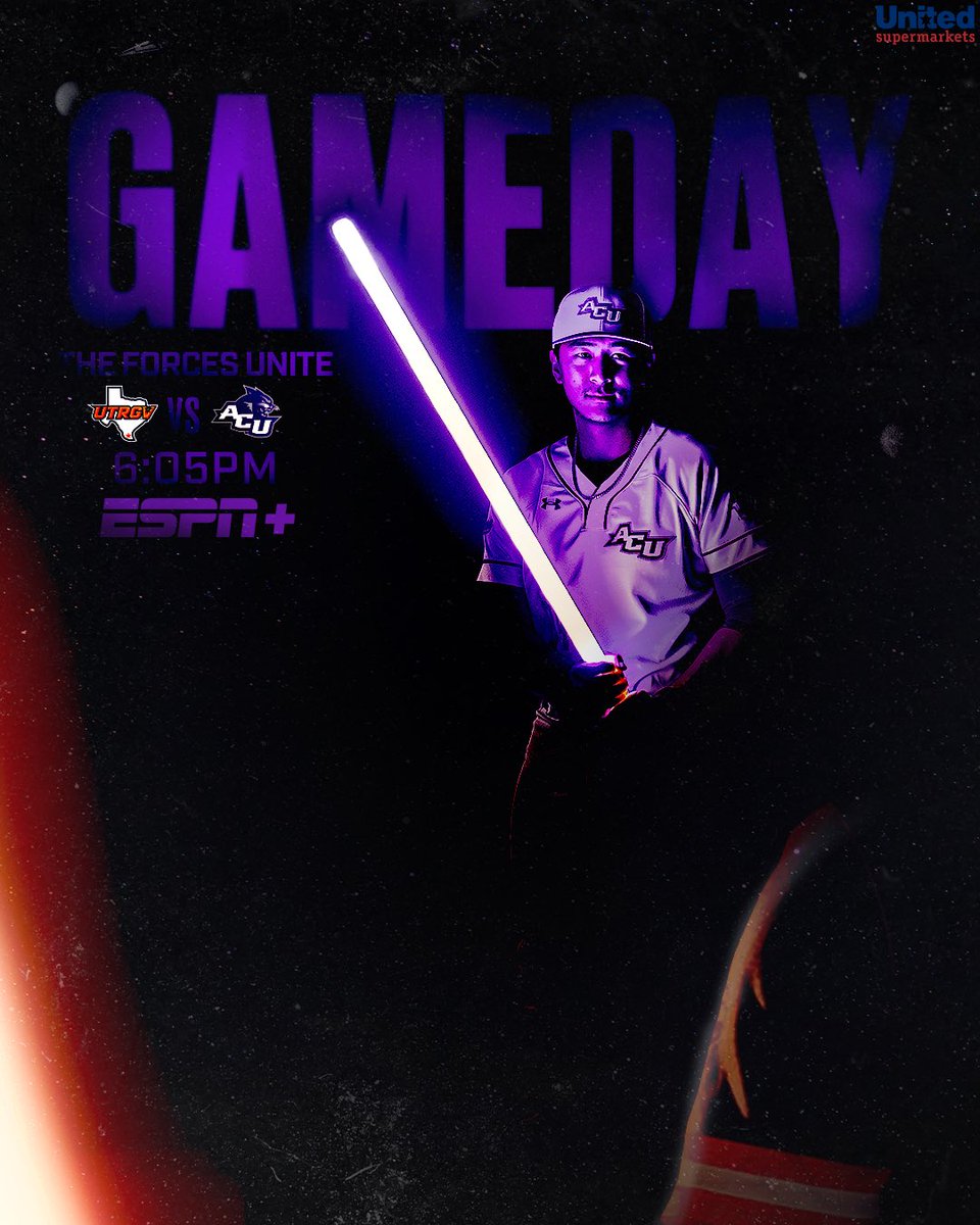ACU_Baseball's tweet photo. 𝐓𝐡𝐞 𝐟𝐨𝐫𝐜𝐞𝐬 𝐮𝐧𝐢𝐭𝐞

🆚: UTRGV
⏰: 6:00 PM CT
📍: Bullock Brothers Ballpark
📺: ESPN+

#ATO | #GoWildcats https://t.co/VwpJYnD5qU