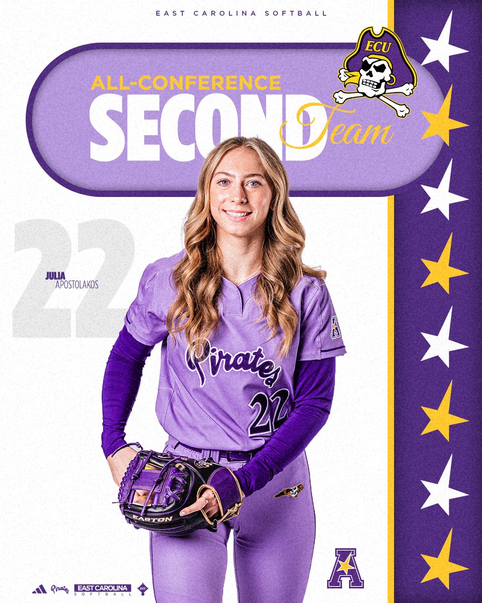 ecu__softball's tweet photo. ⭐️All-Conference Second Team⭐️ @JuliaApostolak2 

#GoPirates | #WeBelieve https://t.co/POd9ryKGe6