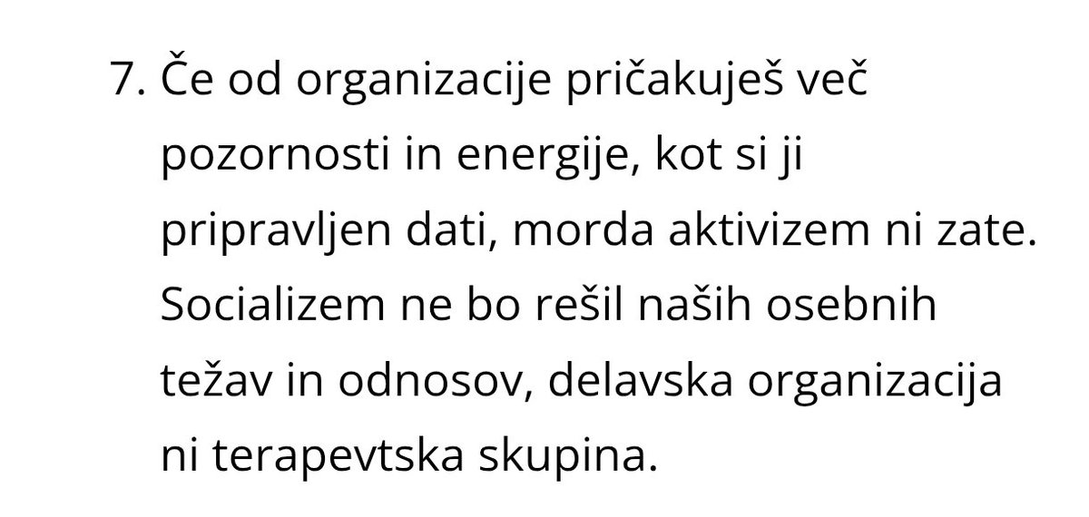 Ainfoshop's tweet photo. Nujno branje za prepotrebno samorefleksijo in samokritiko.

"Socialisti pred nami so razumeli, kako nemogoče težke naloge ima proletariat na poti do emancipacije... Čas bi bil, da se nalezemo nekaj njihove discipline ter od sebe in drugih zahtevamo več." https://t.co/IaiOgrY31e