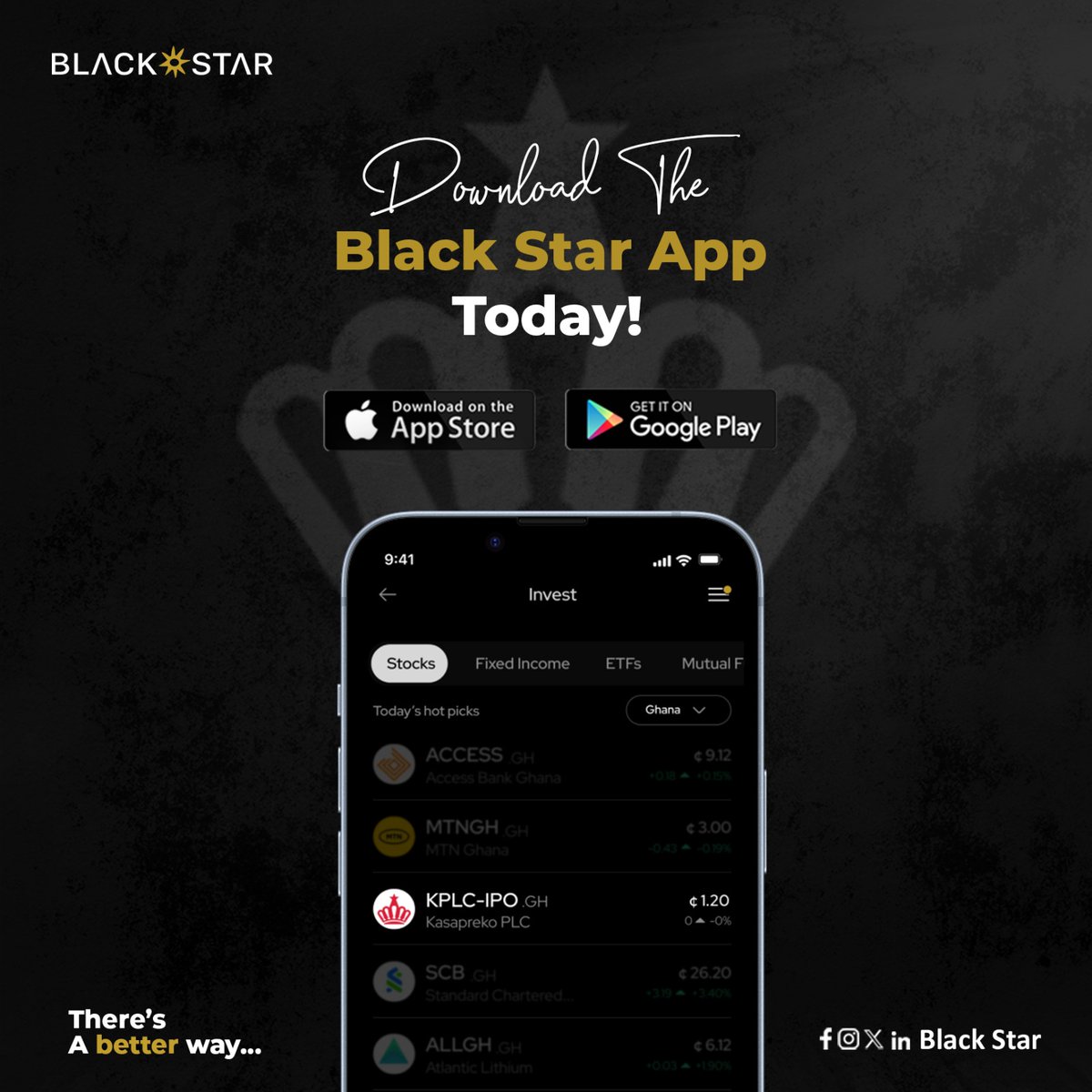 From your favourite drinks to everyday refreshment, it’s been one company all along.
Now, there’s a chance to go beyond being a customer.
 
#BlackStar #GhanaEquities #KasaprekoIPO #IPO #BlackStarApp #Invest #Investments #GSE #Equities #Kasapreko