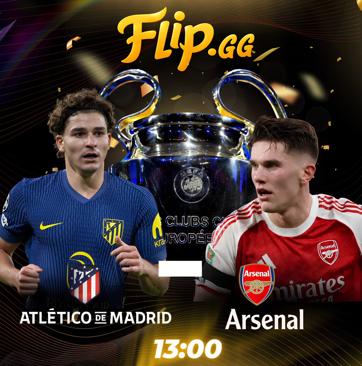 Flipgg_'s tweet image. Predict the accurate score for a shot at $100 free GEMS! ⚽

Atletico Madrid 🆚 Arsenal 🔵🔴 2nd Leg #UEFA