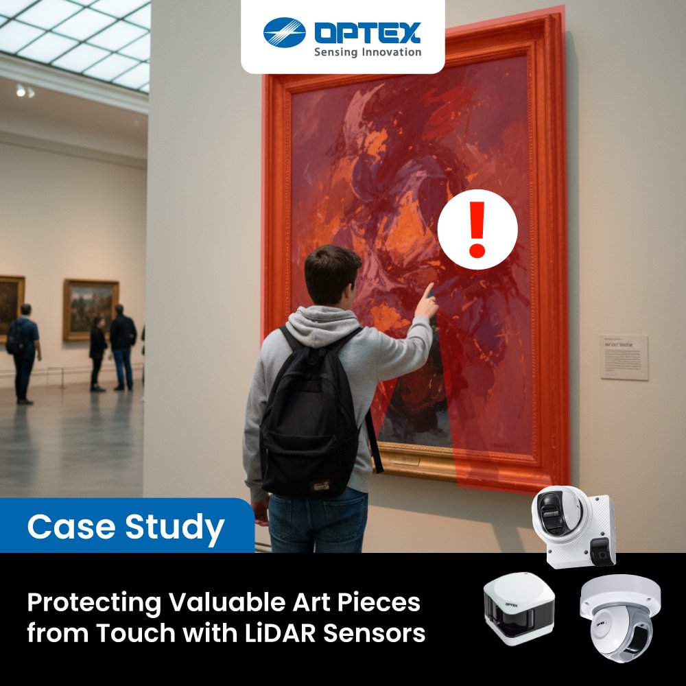 OptexAmerica's tweet photo. In this indoor gallery installation, REDSCAN LiDAR Sensor Series created invisible protection zones using precise laser detection, preventing visitors from approaching or touching sensitive pieces without visible barriers.

Learn more: https://t.co/Jt3n3jW9uV

#OPTEX #security https://t.co/R72VfamKQR