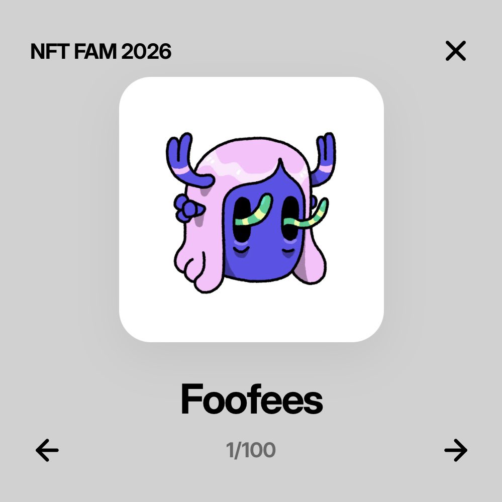 aoifeodwyer's tweet photo. Calling all @thefoofees fam 🩵 

Did you get your edition of NFT FAM 2026 by the iconic @ilyakazakov yet? https://t.co/p45LIRQpFd