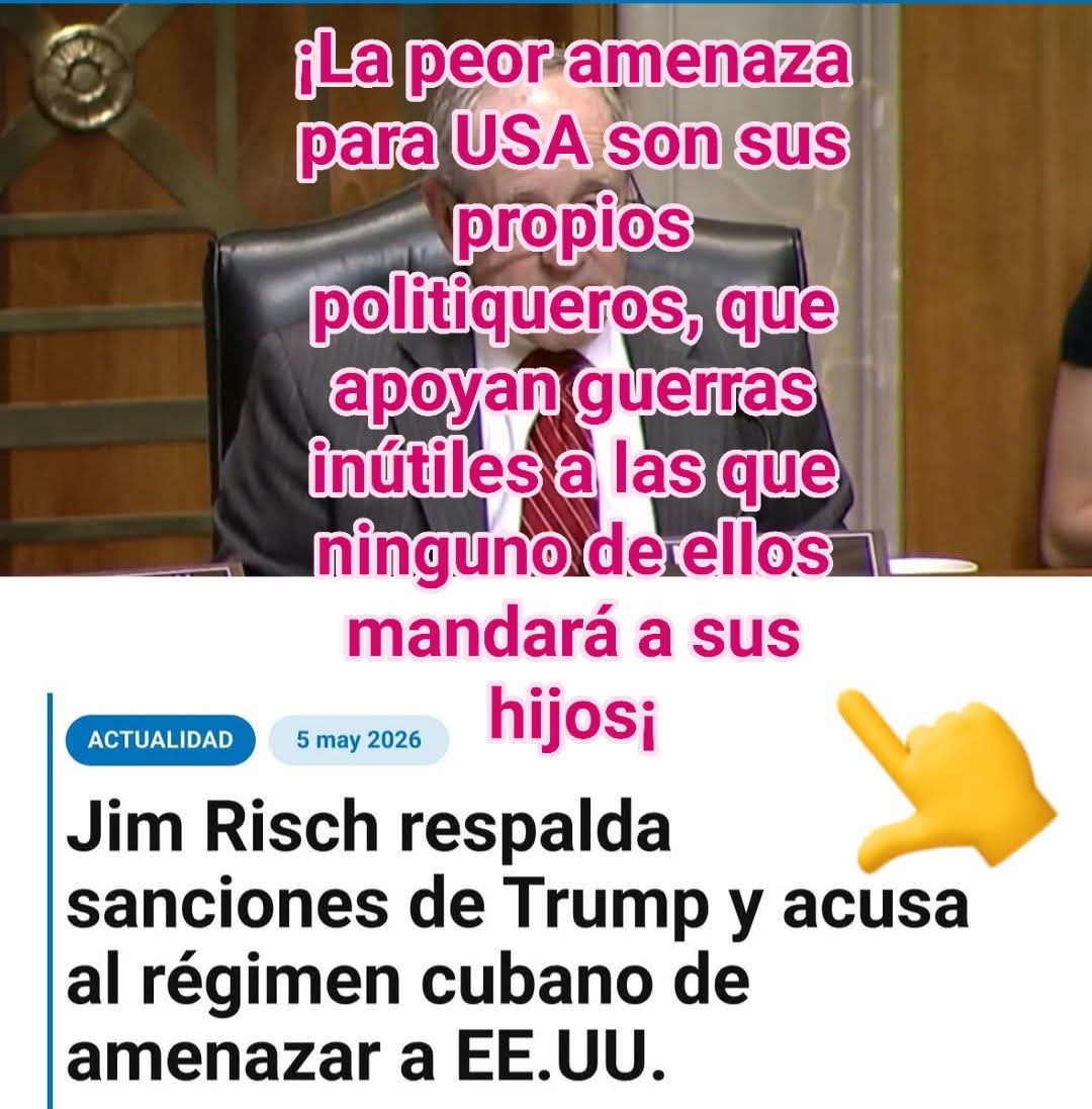 Politiquería "Made in USA"... Meten las narices en todo menos en los problemas de su propio país... 
#Cuba #CDRCuba #CubaNoSeRinde #LaPatriaSeDefiende