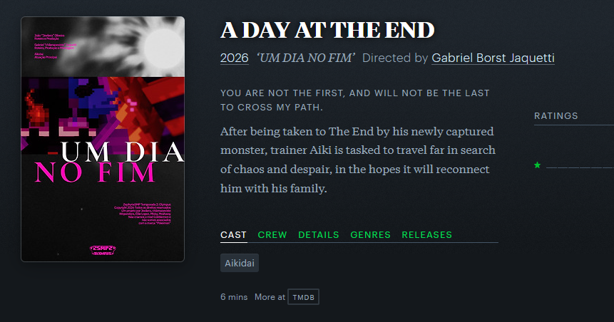 ZephyriaSMP's tweet photo. E para os usuarios de Letterboxd de plantão e quiser julgar o nosso curta, a gente tem uma surpresinha...

e ainda por cima @Aikidork agora tem perfil de ator. https://t.co/Pestsryjeo