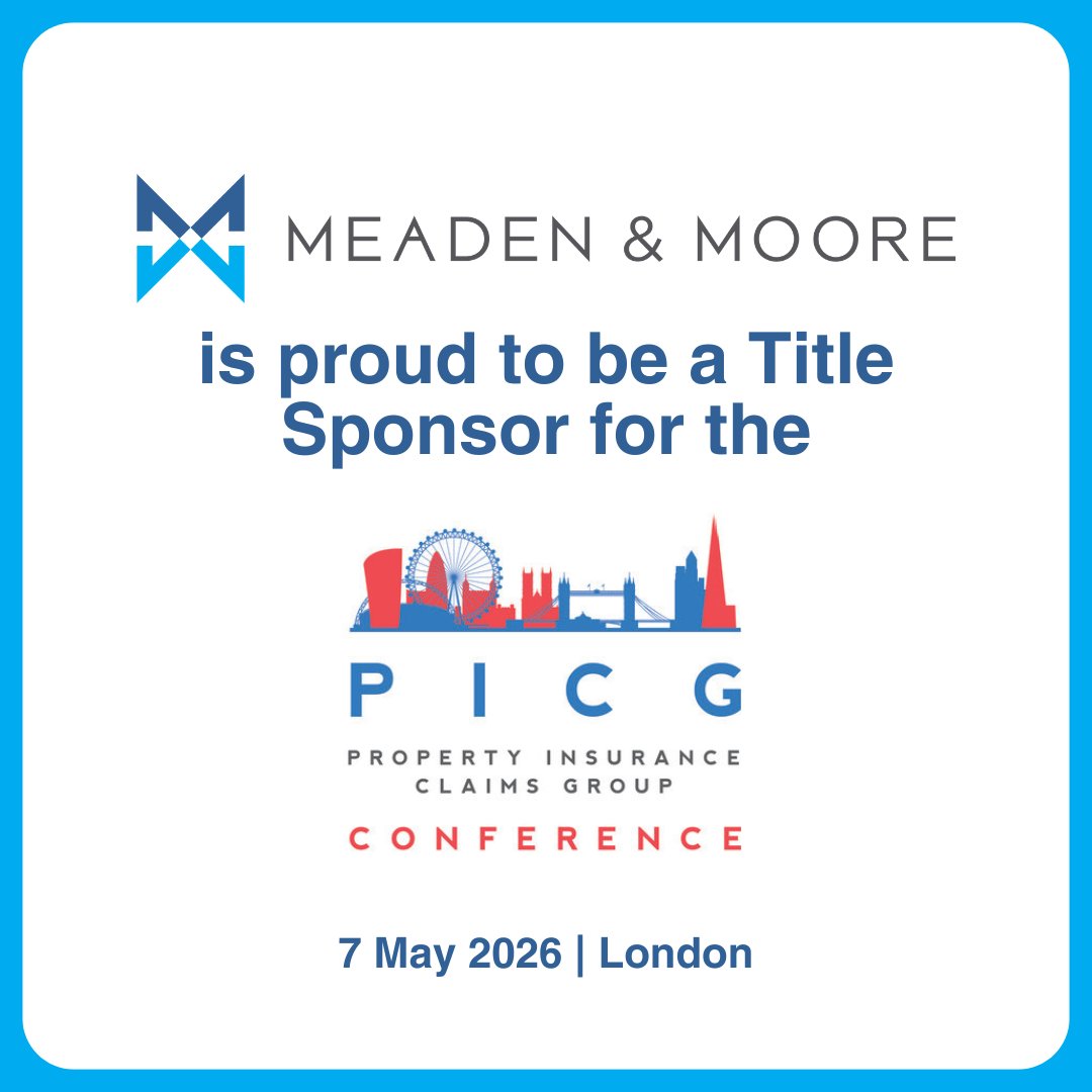Meaden &amp; Moore is proud to be a Title Sponsor of the Property Insurance Claims Group Conference. We’re excited to support this important forum for industry leaders &amp; engage in meaningful discussions that shape today’s property insurance &amp; claims landscape. hubs.ly/Q04frcWn0