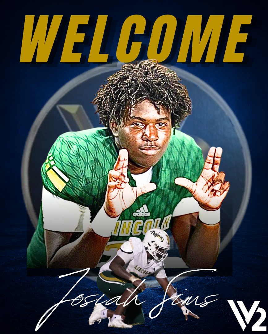 VitaeViapartner's tweet photo. Josiah Sims has joined the V2 Family!

Josiah Sims is a force on the defensive line for the Lincoln High Trojans.

At 6’2” 280 lbs, he consistently creates chaos in the backfield, making life difficult for offensive lines and quarterbacks.

With his work ethic and mindset, Josiah is building toward a big future and we’re proud to be part of his journey.

Welcome to the family Josiah!

#V2Athlete #NIL #FutureStar