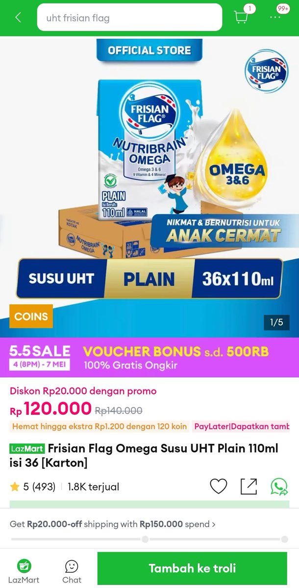 ilmanis's tweet photo. @LazadaID Beli cucu buat diminum sendiri sih, soalnya kalo buat anak belom punya. 😭😭  
Yuk Lazada bikin aku hepi 😊
#LazadaID https://t.co/mRz776TJrx