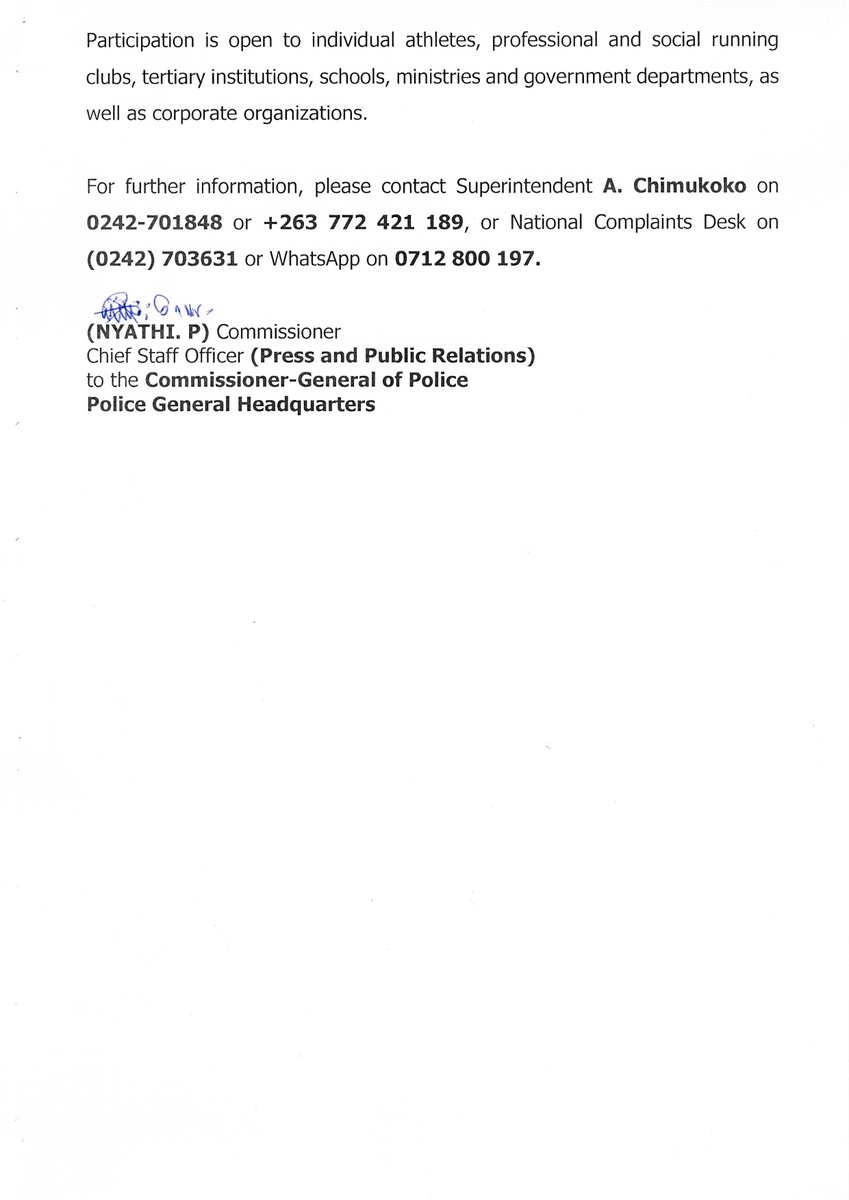 Zimbabwe Republic Police tweet media