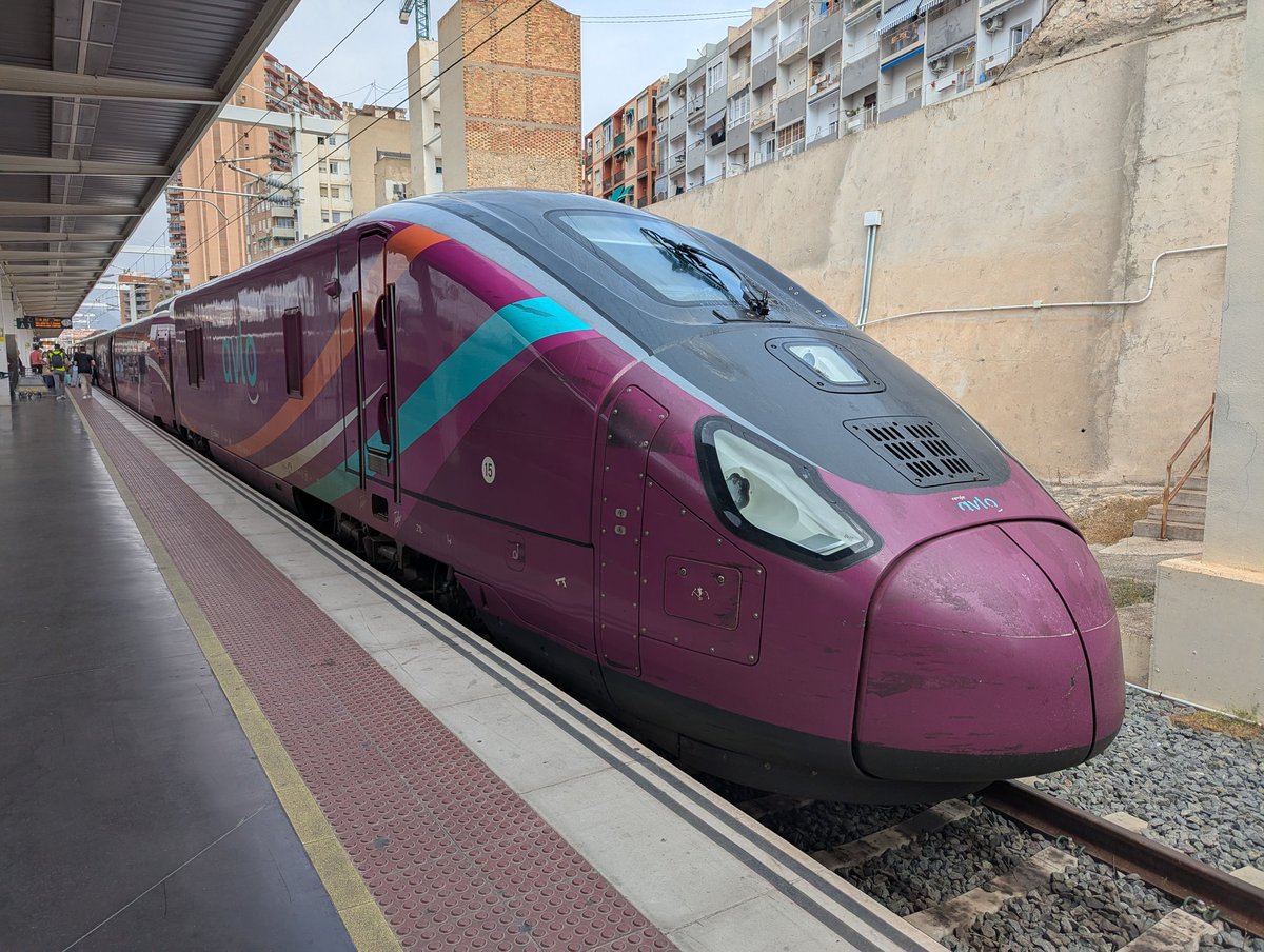 FLYSpeedbird1's tweet image. First time on the @Renfe AVLO train
Only a short ride. High speed and low cost 

Not sure I could stand those hard seats for long  journeys 

#train #travel #spain