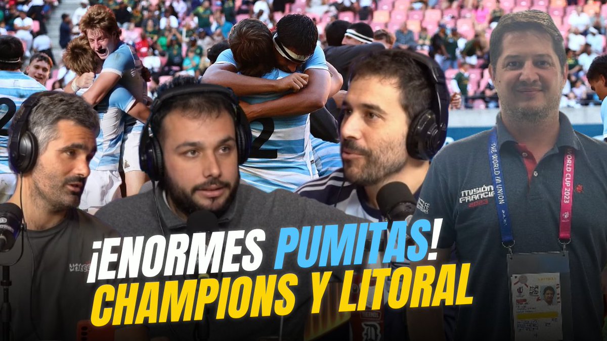 Perrugby's tweet photo. 🇦🇷 El gran triunfo de los Pumitas, las definiciones de la Champions, los aperturas argentinos en Europa y la actualidad del rugby del Litoral. 

📹El programa de ayer👇
https://t.co/fGw2ICVJ5w https://t.co/BefMCDO0Em