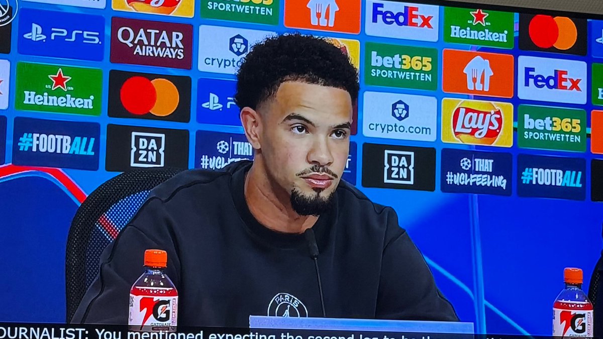 lasource75006's tweet photo. Warren Zaïre Emery : " Comme l’a dis Ousmane celui qui ne défend pas ira sur le banc de touche, on a pas le choix " https://t.co/MOdSpOnc84