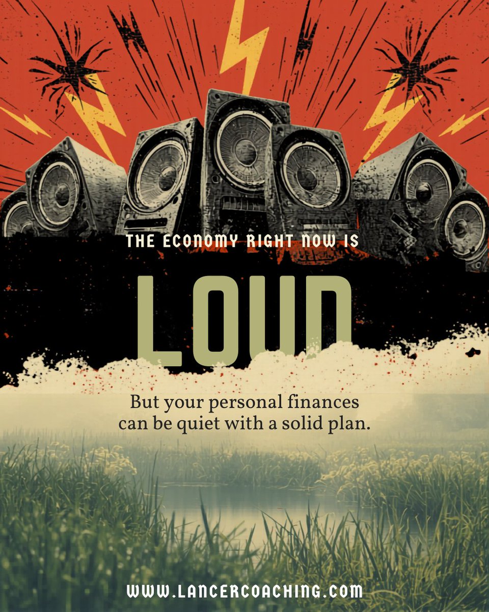 LancerCoaching's tweet photo. The economy is loud right now.
People with a financial plan? Quiet.
Not because nothing's happening — but because they already know what to do.
That clarity is exactly what I help my clients build. DM me "PLAN" and let's get yours started. 🧭
#PersonalFinance #FinancialCoach https://t.co/FxyYQGS1PR