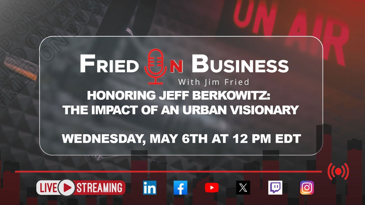 jimfried's tweet photo. A tribute to Jeff Berkowitz—an urban innovator who helped shape Miami’s growth.

Legacy is built through vision and impact.
#Miami #Leadership #FriedOnBusiness https://t.co/7b72N86CYl