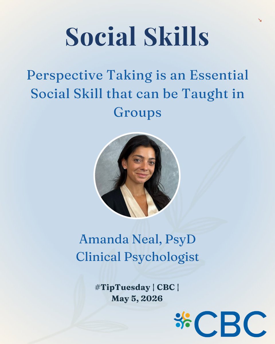 CBC_Psychology's tweet image. #TipTuesday Perspective taking helps us make sense of social situations &amp;amp; understand the power of our own social thoughts, feelings &amp;amp; behaviors in all aspects of our lives.   Perspective taking is about increasing one's  awareness, flexibility, &amp;amp; effectiveness in social settings.