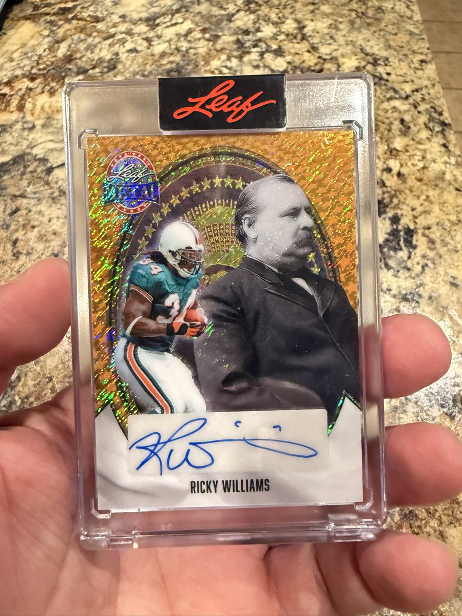SickosCommittee's tweet photo. You’ll never take my Ricky Williams / Grover Cleveland card from me! https://t.co/GBMtTGxsWu