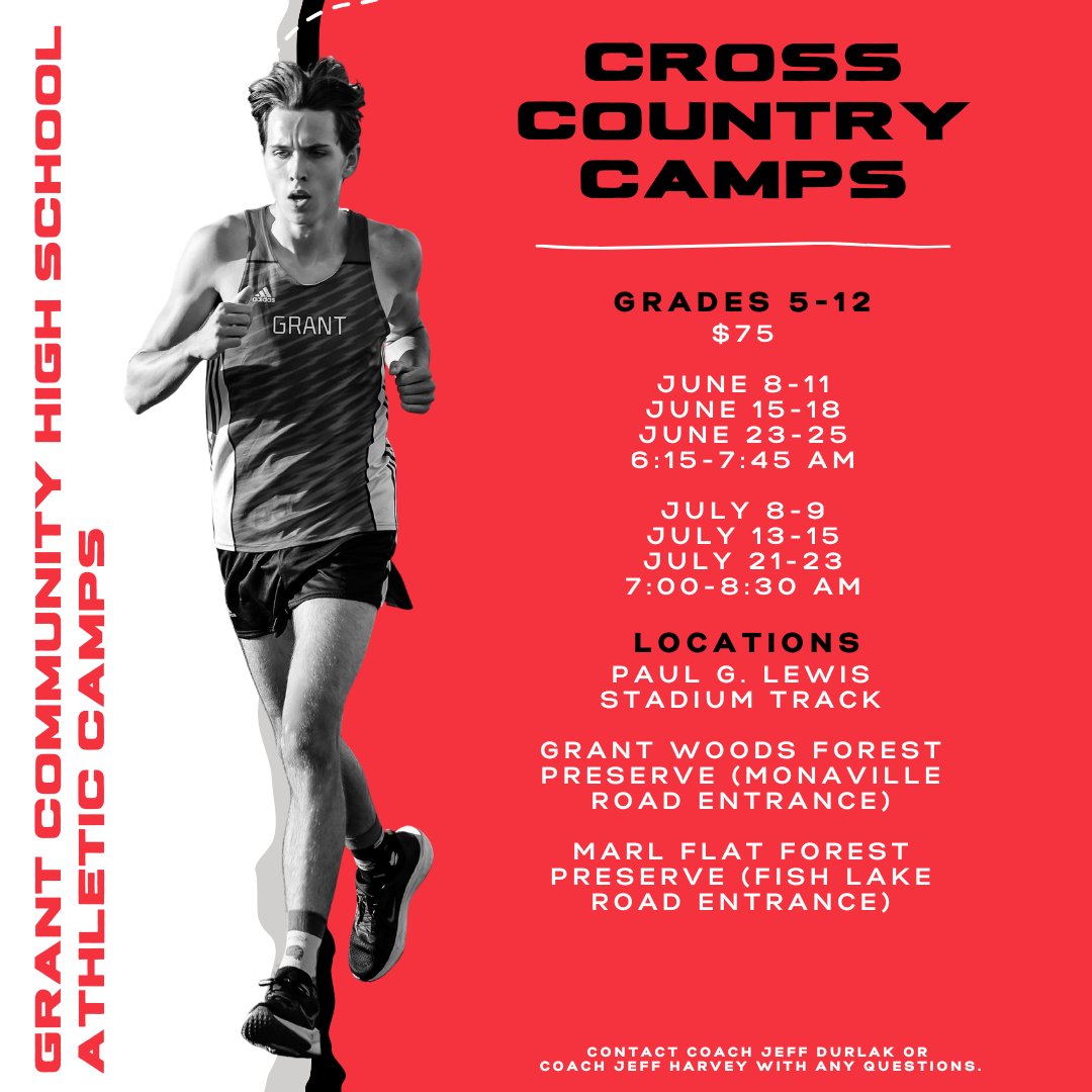 GCHSBulldogs's tweet photo. SUMMER CAMP INFORMATION:

- Cross Country
- Boys Bowling
- Flag Football
- Girls Basketball

Make sure to get registered today! 

https://t.co/QnymSsErDT https://t.co/0tf6cSW6lM