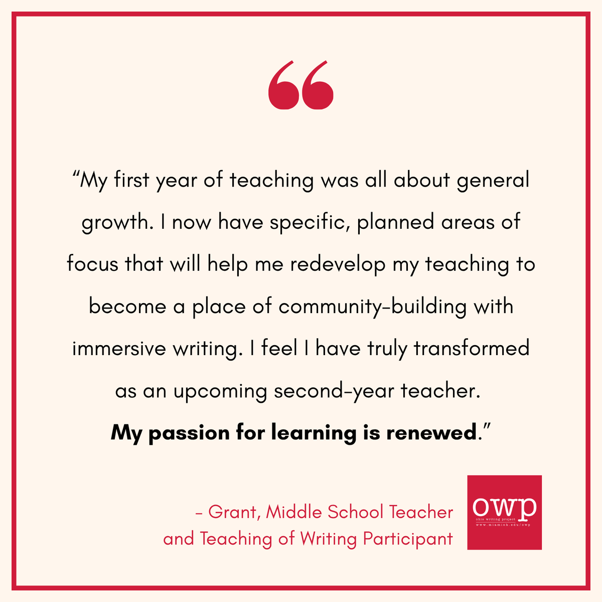 Ohio Writing Project tweet media