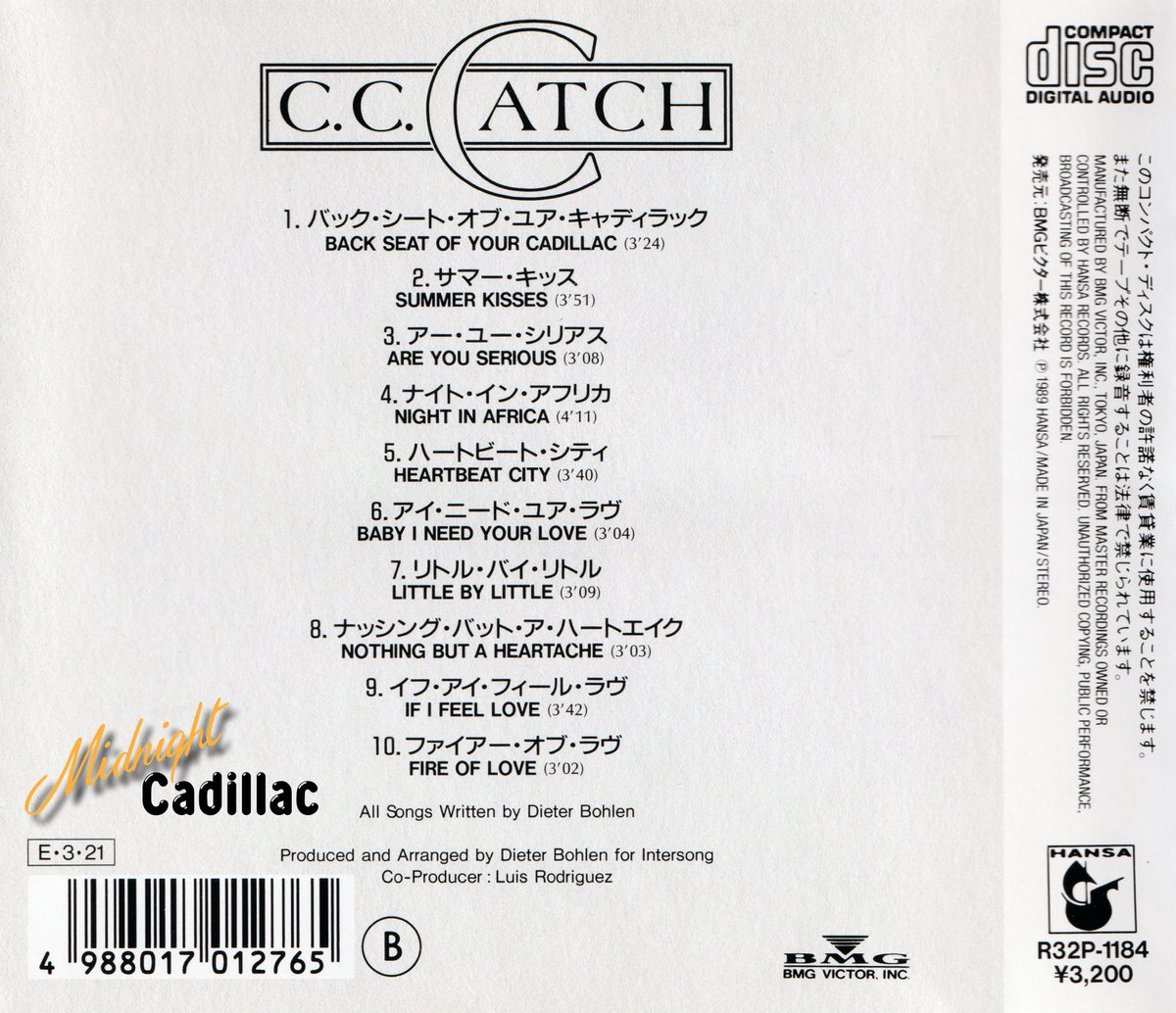 mid_cadillac's tweet photo. Midnight Cadillac - Record Collection #1403
C. C. CATCH Big Fun
CD • Japan • R32P-1184 • 1989 • Hansa • BMG Victor
#midnightcadillac #cccatch #bigfun #dieterbohlen #luisrodriguez https://t.co/w0iow6oNiK