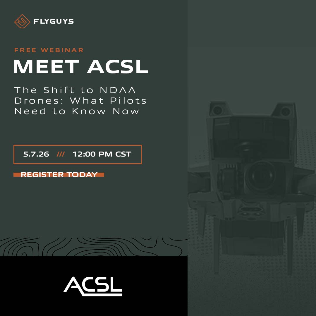 2 days.
NDAA-compliant drones are in demand. Are you ready?
May 7
ACSL Webinar
✔ More opportunities
✔ Stay competitive
✔ Meet client needs
Register now hubs.la/Q04fshY_0
#FlyGuys #DroneLife #UAS #DronePilot #NDAA