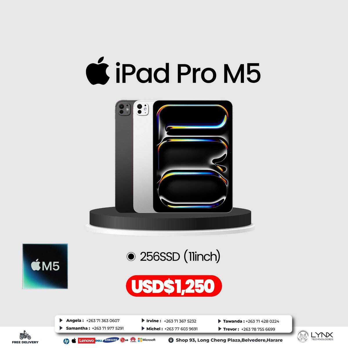 lynxtechsales's tweet photo. Apple ipad pro 11 inch m5 256gb
USD$1,250 https://t.co/dYu5ogwFpY