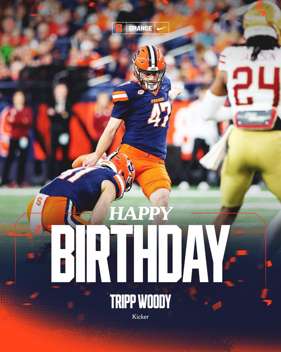 FranBrownCuse's tweet photo. .@TrippWoody Enjoy the day youngin! 🎯🍊 https://t.co/RiB4IDWC7N