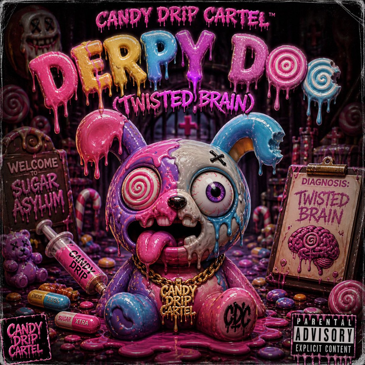 CandyDripMusic's tweet photo. @AdultHumanWitch “Derpy Doo” (Twisted Brain) Out now 

https://t.co/KUvRxk5vsy https://t.co/0nxZ4QOJHb
