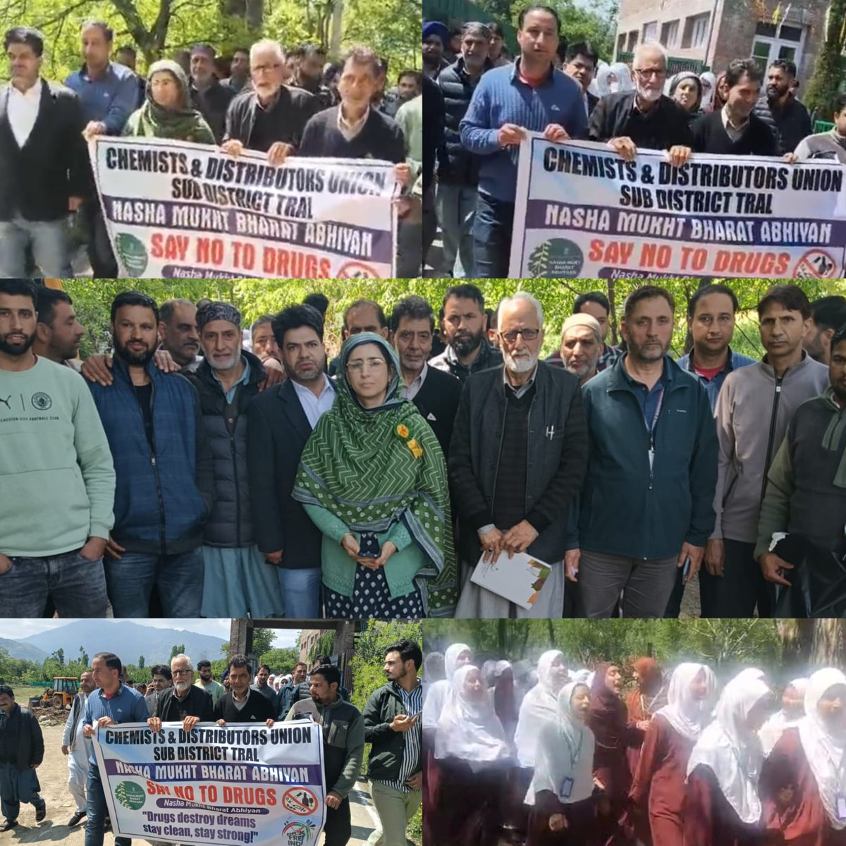 DicPulwama's tweet image. Drug Control Dept. #Pulwama organises awareness rally at SDH Tral under #NashaMuktJammuKashmirAbhiyan with participation of Chemists &amp;amp; Druggists Association and students, spreading awareness on drug abuse.