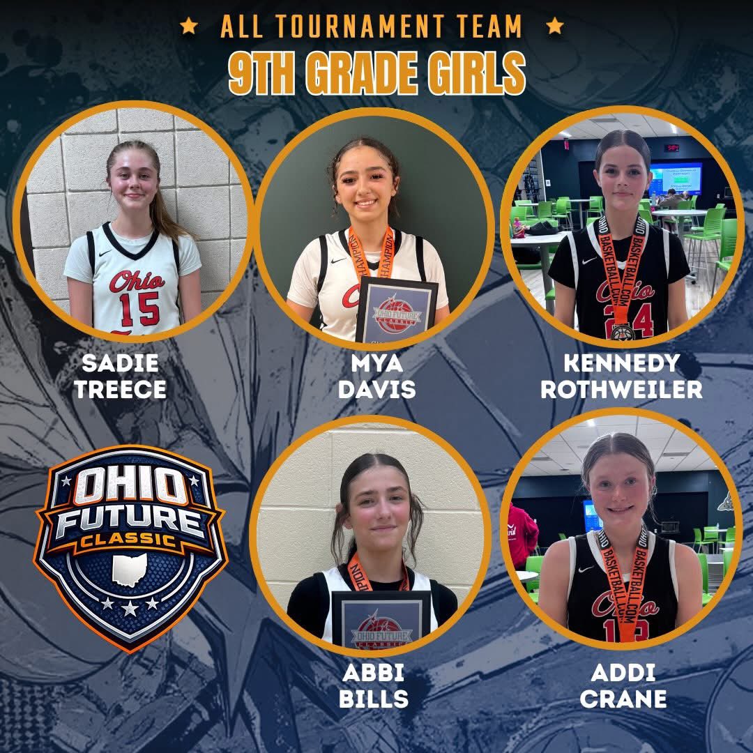 dribbles_FUN's tweet photo. Heads Of The Class! Major shoutout to @ncgirlswbb ‘30 Kennedy Rothweiler (All-Tourney Team, Tournament MVP) &amp; @BlueAcesBball ‘30 Sadie Treece (All-Tournament Team). Local stars earn travel bling at the Ohio Future Classic!! 🥇  🥇 #AlwaysShotReady https://t.co/8JHzfVwqBu