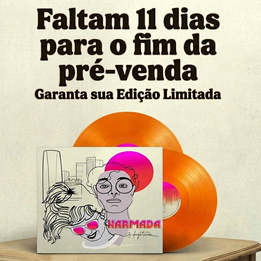 bandaharmada's tweet photo. Ajude a Harmada a lançar o álbum "Os Fugitivos" em vinil. Serão só 100 cópias. Compre o seu no endereço: https://t.co/QS1OjczYOz https://t.co/6y1Ws5Pa0n
