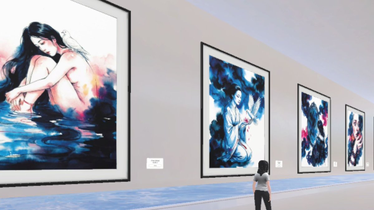 ensohana's tweet image. I wanted the experience of seeing a play to feel more real, so I looked for an alternative that everyone could access with minimal requirements, and I found @Spatial_io ... I hope you enjoy it.🥰⚡️🌸

Link to the Ensohana Gallery.👇
spatial.io/s/Ensohanas-Ga…

#nftcommunity #NFT