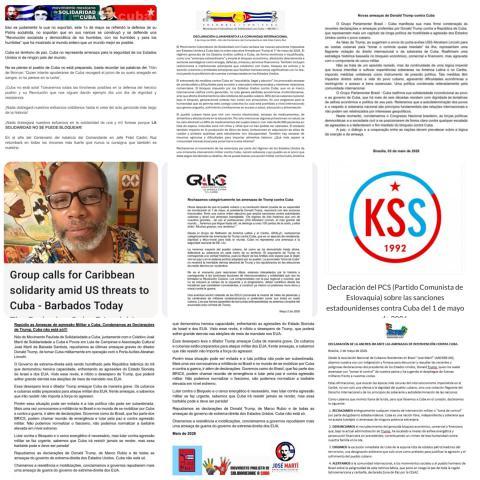 Granma_Digital's tweet photo. 🌐🇨🇺| Amplio respaldo internacional a Cuba frente a nuevas medidas coercitivas unilaterales de EE. UU.

📌 La comunidad internacional ha expresado un sólido respaldo a Cuba tras el anuncio de nuevas medidas coercitivas unilaterales por parte del gobierno norteamericano. https://t.co/YAr45BTNmO