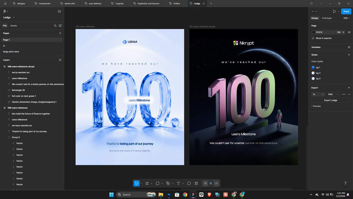 thegraphicghost's tweet photo. Celebrating 100 users for @nkryptsocial @ledga https://t.co/6gKA1ku2KU