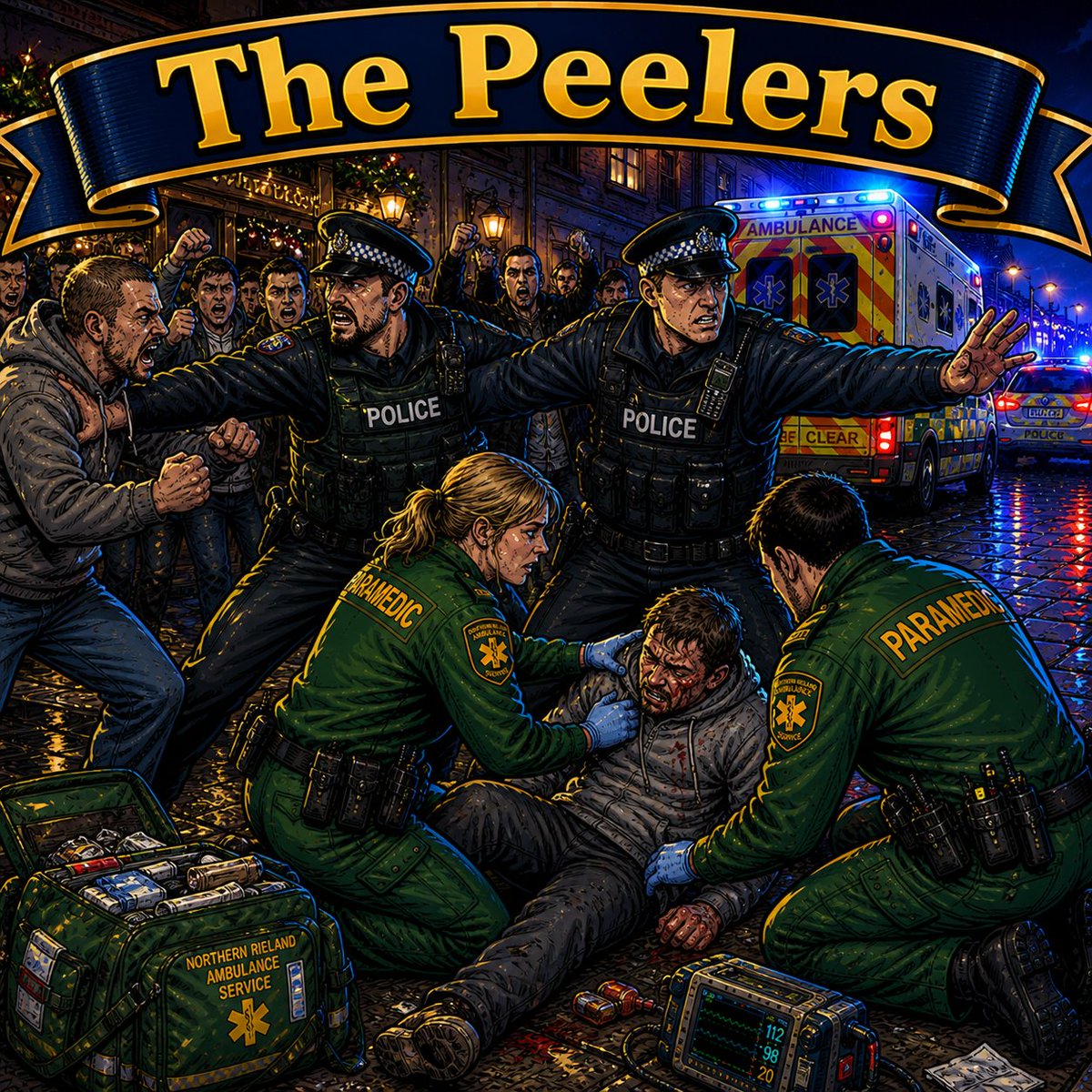 FrontlineClinc's tweet photo. The BBC TV show The Peelers shows you policing in Northern Ireland from inside the police car.

For 19 years, I've met them at the scenes – the doors, the hallways, the rooms. 

This is my view: https://t.co/eP3L3Y5a5K

#Peelers #PSNI #BlueLights #FrontlineClinician #Paramedic https://t.co/VPYfqM04DV