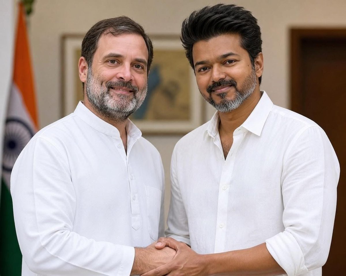 kmsithick's tweet image. Confirmed 💯
@RahulGandhi x @TVKVijayHQ joined together 💯🙏🏽
#socialseculism
#tvk
#congress #cm2026