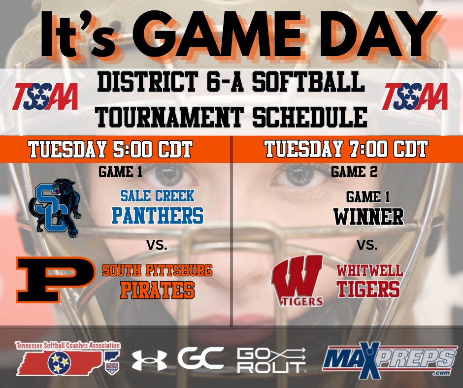 SoPitt_Softball's tweet photo. 🗓️Tuesday, May 5
⏰Semi-Final Game: 5:00 CDT
⏰Championship Game: 7:00 CDT
📍Whitwell High School
🎟️$8 per person https://t.co/EzeMLlS7MA