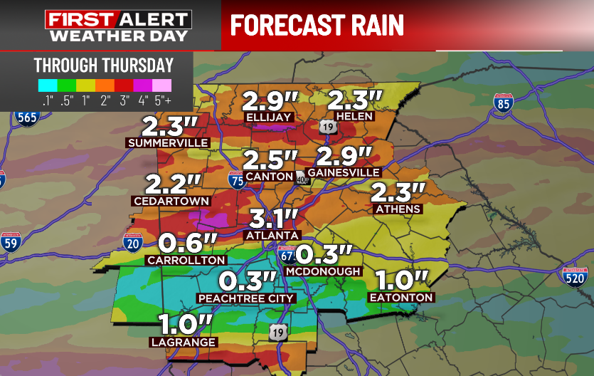 Models are spitting out drought-busting rain totals through Thursday. I ...