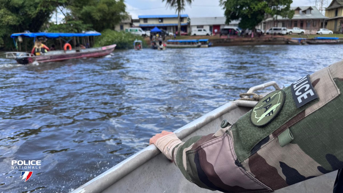 PoliceNat973's tweet image. #Immigration |🚨Opération AÏMARA à Saint-Georges de l'Oyapock du 27/04 au 03/05 :
👉53 #Policiers, gendarmes et douaniers mobilisés sous l'égide de la #PoliceAuxFrontières.
👉991 personnes contrôlées.
👉19 non admissions
👉7 interpellations
#PoliceNationale