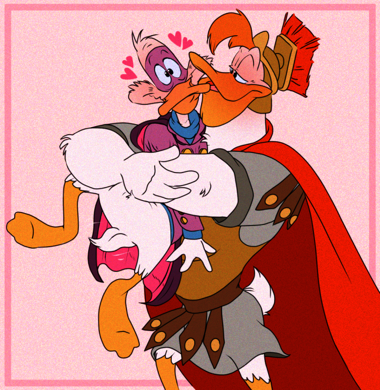 Momonoki23's tweet photo. he hadn't seen him for 3 long years ❤️🔥💕
#darkwingduck #drakepad https://t.co/YiFnAMbxUd