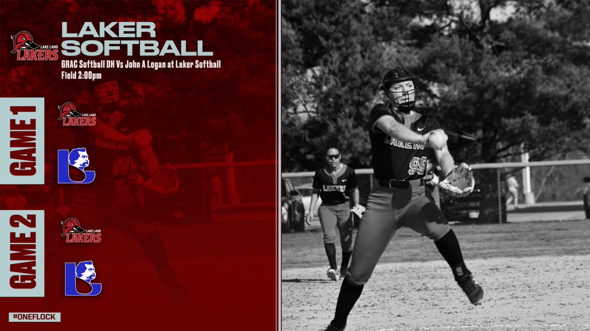 LLCAthletics's tweet photo. TOMORROW! @land_softball welcomes the Volunteers of John A Logan for the final two games of the regular season. 

1st Pitch is scheduled for 2:00pm at Laker Softball Field. 

#OneFlock #LakerUp https://t.co/gjSBvOIIEs
