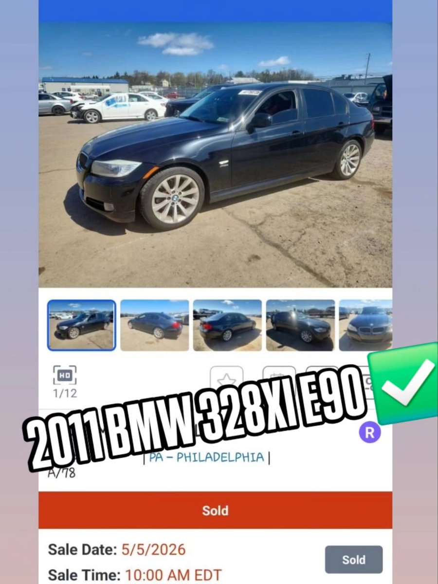 Auto_poacher's tweet image. JUST Secured: 2011 BMW 328XI (E90) 🇺🇸✈️🇳🇬 
Don't forget to bid on your next car through us! We handle the process from Copart to your doorstep.
#explorepage #lagos #bmw