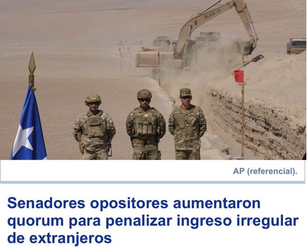 Para que Chile sepan quiénes obstruyen sancionar como delito algo tan sencillo como el ingreso ilegal, esto es atravesar a la mala la frontera de Chile e ingresar sin control alguno de la autoridad. El gobierno lo tiene con suma urgencia y los senadores del FA-PC-PS bloqueando.
