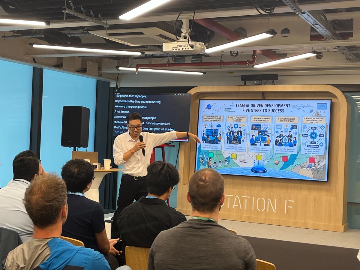 Cangjie_Lang's tweet photo. 240–2600% productivity gains. Not a benchmark. Not a demo. A real 300-day transformation inside Huawei's Cangjie compiler team.

@SeanXDO is on stage at #GOSIMParis2026 today at  (Founders Cafe) and tomorrow at  (Junior Stage) to break down the ACE model, what failed, and what actually stuck.

📍 Station F, Paris
📅 5th May · 15:40–16:00 · Founders Cafe: https://t.co/WBQTc1EC6Z
📅 6th May · 10:20–10:45 · Junior Stage: https://t.co/nG5eIHmhPD

#GOSIM #Cangjie #CangjieProgrammingLanguage #AgenticAI #HarmonyOS #OpenSource