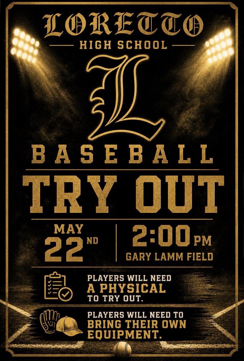Lorettobaseball's tweet photo. https://t.co/iuU5A9K0BS