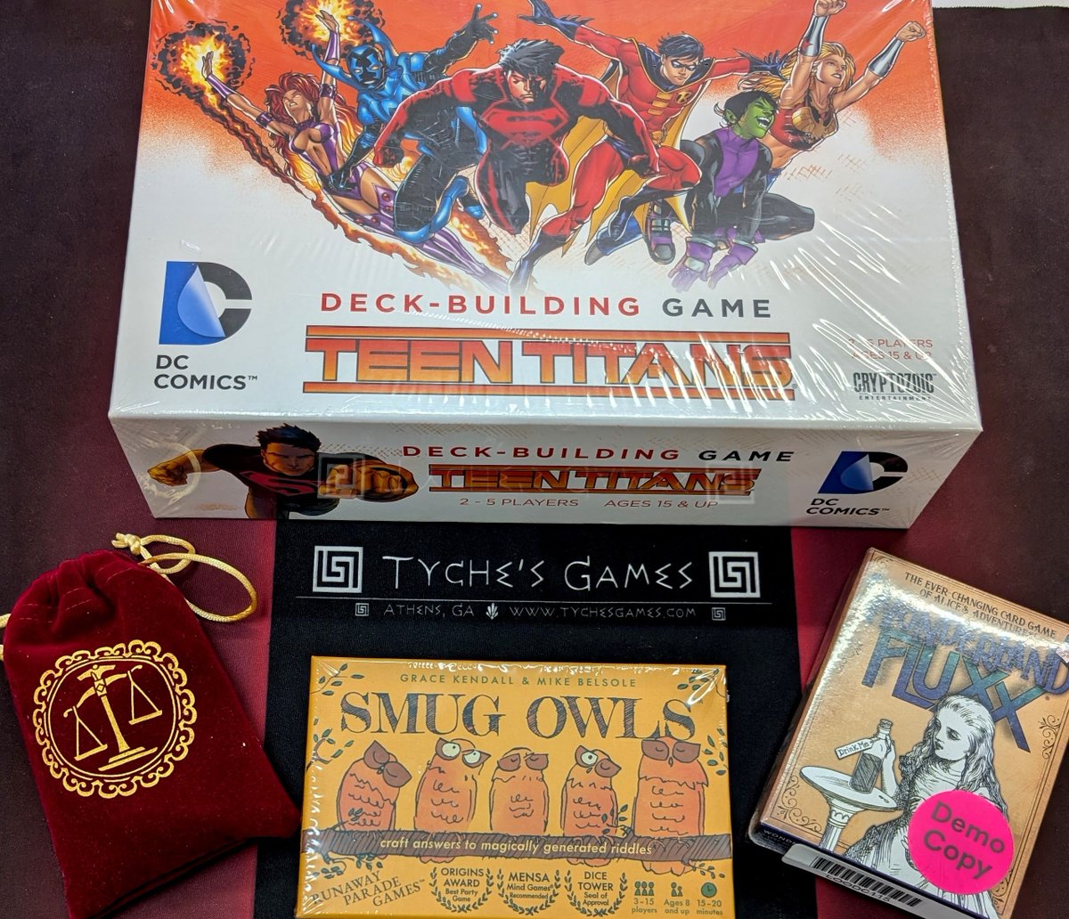 TychesGames's tweet image. Be heroic or smug, visit wonderland, or all sorts of other things when you Learn and Play #GAMES with us at our weekly Lunch and Learn!

#FamilyGames #BoardGames #CardGames #SocialGames #DBGs #Fluxx #LearnToPlay #AthensGA