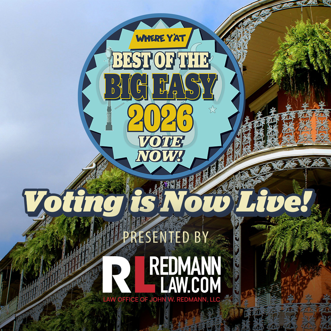 whereyatnola's tweet image. Time to show New Orleans some love 🎉

Voting is open for Where Y’at Magazine’s Best of the Big Easy 2026! From restaurants &amp;amp; bars to shops, salons, and live music—rep your favorites and make it count.

Vote now: whereyat.com/best-of-the-bi…

#BestOfTheBigEasy #NOLA #SupportLocal
