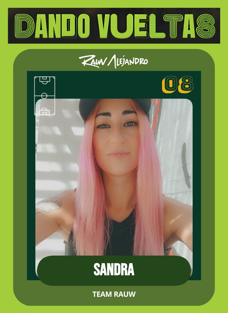 SandraCobosM's tweet photo. ¡Soy parte del #TeamRauw! 🎴⚽ Crea tu propia tarjeta del equipo de @RauwAlejandro en "Dando Vueltas" y únete al juego. ¿Ya tienes la tuya? #DandoVueltas #RauwAlejandro https://t.co/yJu6fyvxIj https://t.co/aNx7430DS9