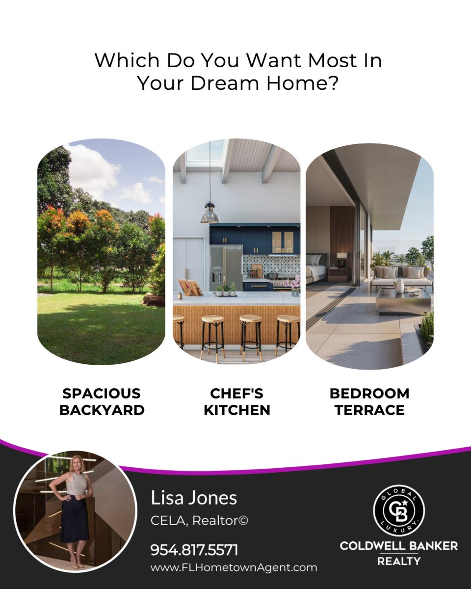 FLHometownAgent's tweet image. There are many different things to think about when buying a new home, but which one is a must-have?

#homemade #homedecor #interior