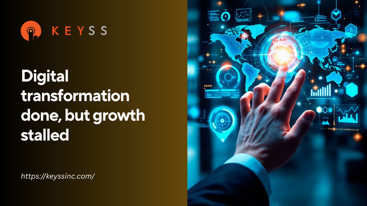 Keyssinc23's tweet photo. You invested in digital transformation, but growth stalled. Disconnected systems and poor UX create friction. At KEYSS, we build integrated platforms that deliver results. 
Explore more: https://t.co/DgAQVICHtB

#DigitalTransformation #BusinessGrowth #CloudSolutions #TechStrategy https://t.co/CvHHzorjf7